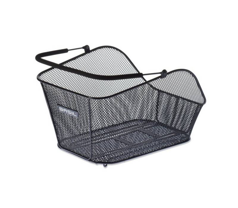 Basil Fahrradkorb Hinterradkorb Icon M Multi-System 47x33x21cm, engmaschig, abnehmbar von Basil