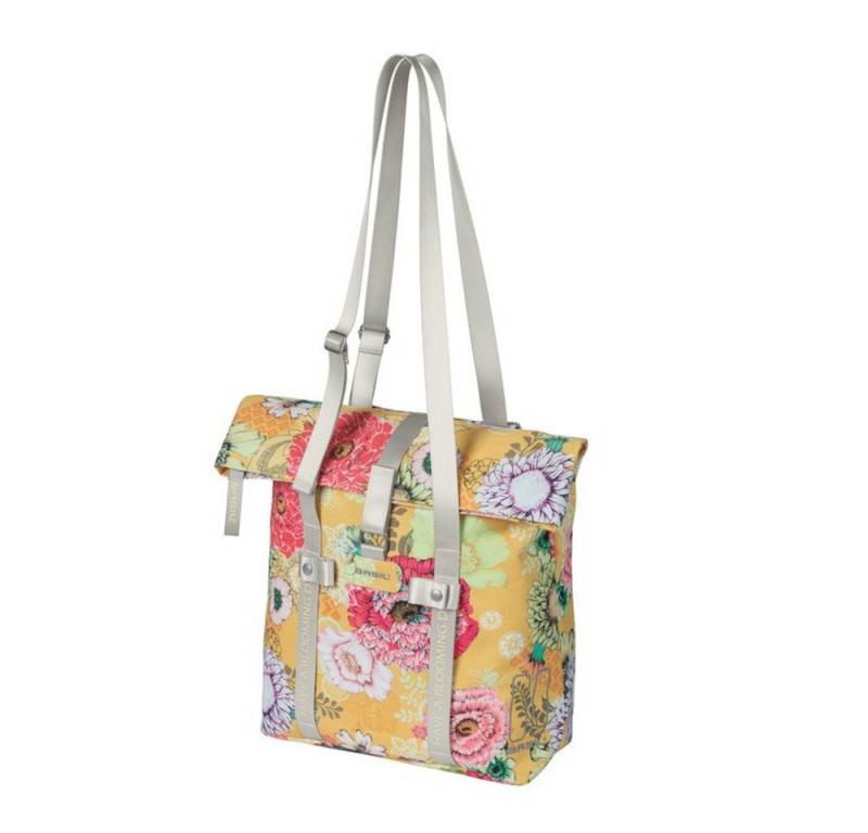 Basil Fahrradkorb Shoppertasche Bloom Field honey yellow, 15-20ltr, 30x15x38cm von Basil