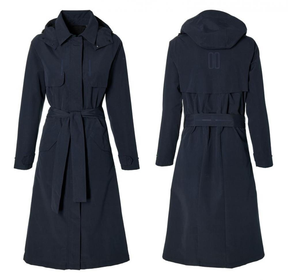 Basil Regenponcho Basil Fahrrad Regentrenchcoat Mosse Damen night blue Größe XL von Basil