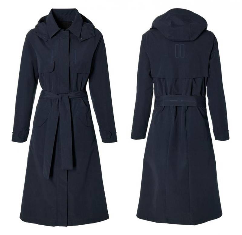 Basil Regenponcho Basil Fahrrad Regentrenchcoat Mosse Damen night blue Größe XL von Basil
