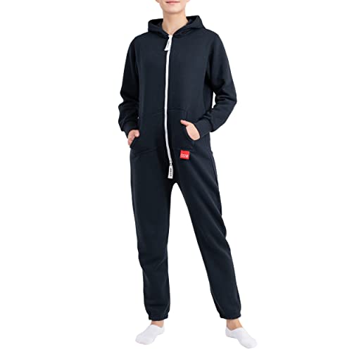 Basisstoff 38Q1 Jumpi Damen Jumpsuit Overall Onesie Einteiler Navy Gr. XS von Basisstoff