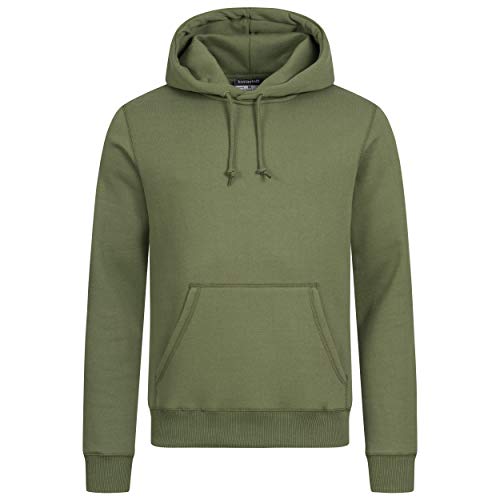 Basisstoff 41K3 Hudie Herren Kapuzen Pullover Hoody New Grün Gr. XXL von Basisstoff