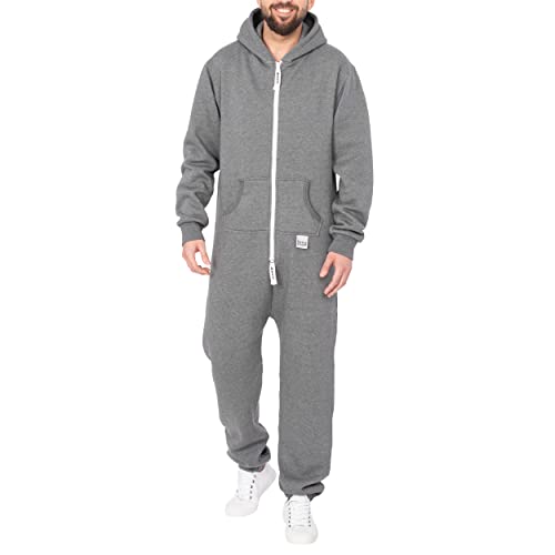 Basisstoff Sheesh Herren Jumpsuit Dunkelgrau Gr. L von Basisstoff