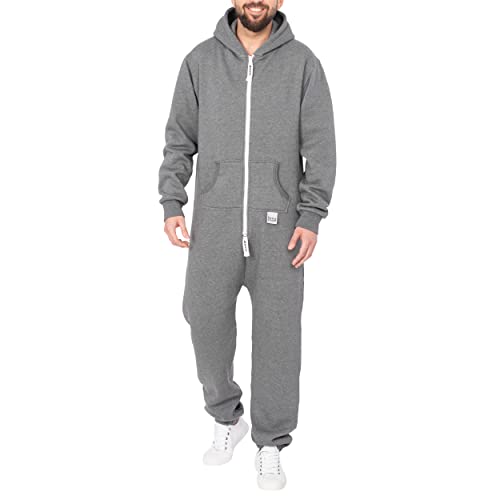 Basisstoff Sheeesh Herren Jumpsuit Dunkelgrau Gr. L von Basisstoff