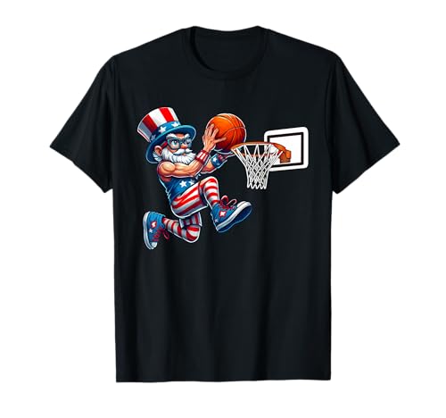 Man Playing Basketball 4th Of July Player Team Patriotic T-Shirt Man Playing Basketball 4th Of July Player Team Patriotic T-Shirt von Basketball 4th Of July Costume