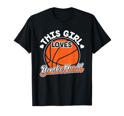 Dieses Mädchen Liebt Basketball Team Basketballspieler T-Shirt von Basketball Basketballer Sport Hobby Sprüche