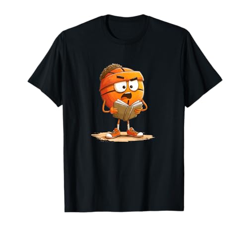 Hübsches Basketballkind mit Lehrbuch für Erwachsene und Kinder T-Shirt Hübsches Basketballkind mit Lehrbuch für Erwachsene und Kinder T-Shirt von Basketball Book Outfit