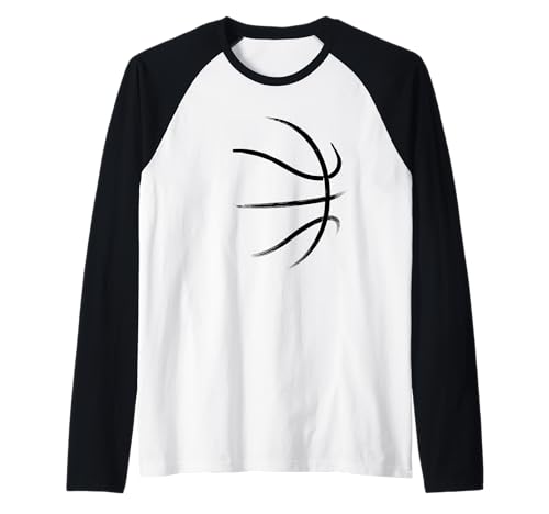 Herren Basketball Linie Motiv - Deutschland Basketball Raglan von Basketball Deutschland Sport Geschenk für Trainer