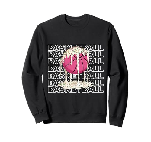 Christmas Sprinkles Pink Basketball Jungen Mädchen Kinder Drippy Sweatshirt Christmas Sprinkles Pink Basketball Jungen Mädchen Kinder Drippy Sweatshirt von Basketball Drip Ice Cream Dripping Graphic