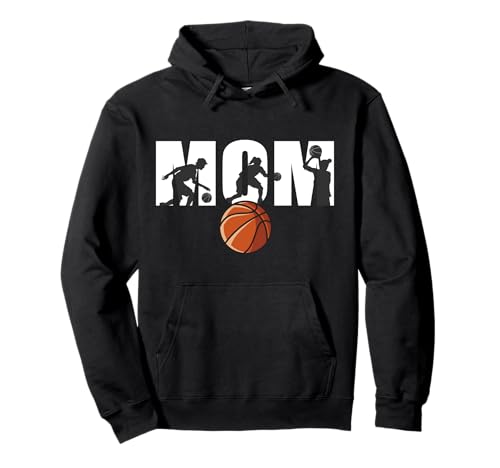 Proud Cute Basketball Mom Gift Mama Grandma Pullover Hoodie Proud Cute Basketball Mom Gift Mama Grandma Pullover Hoodie von Basketball Gifts for Moms by CrushRetro