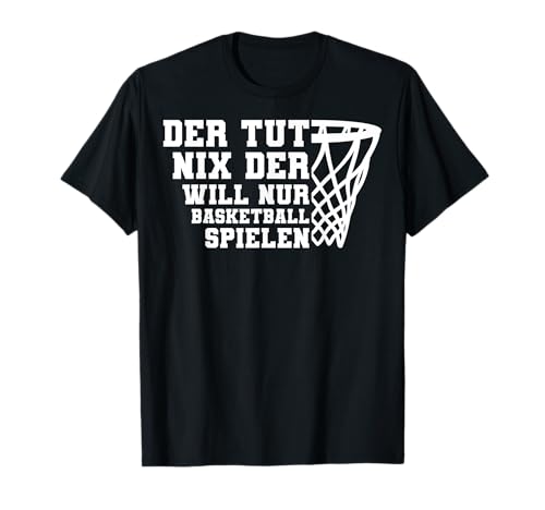 Basketball Jungs Basketballspieler Spruch T-Shirt für Basketballspieler, Schwarz, S von Basketball Jungs Basketballspieler Spruch
