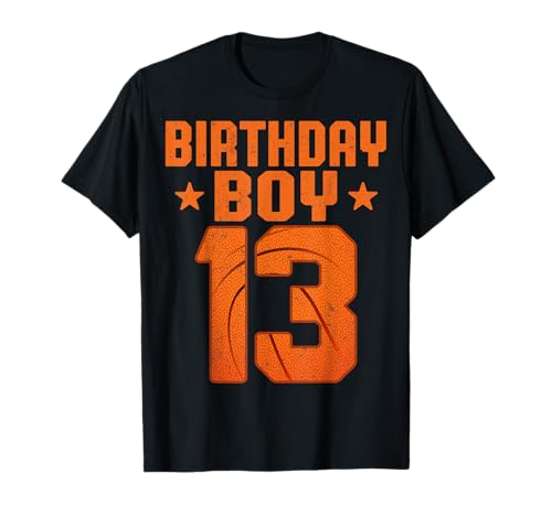 13 Years Old Basketball Player 13th Birthday Boy T-Shirt von Basketball Lover 13th Birthday Gifts Co.