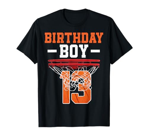 13th Birthday Boy Basketball Lover 13 Years Old Birthday T-Shirt von Basketball Lover 13th Birthday Gifts Co.