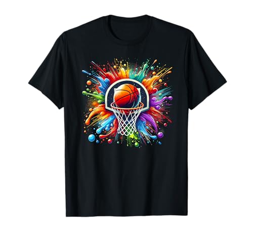 Basketball- und Basketball-Grafik | Herren, Damen | Splash T-Shirt Basketball- und Basketball-Grafik | Herren, Damen | Splash T-Shirt von Basketball Lover Gifts for Basketball Player V9Z