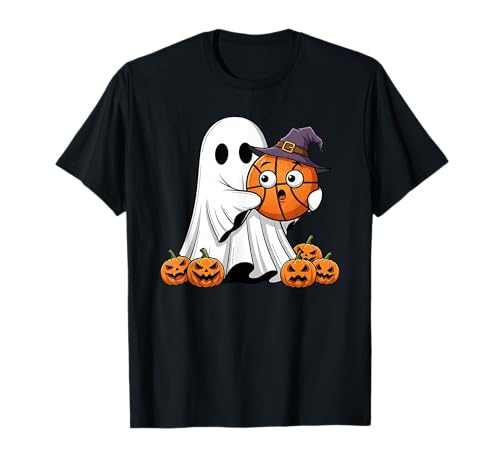 Lustiger Geist Basketball Kürbis Halloween Kinder Herren Damen T-Shirt Lustiger Geist Basketball Kürbis Halloween Kinder Herren Damen T-Shirt von Basketball Lovers Cute Halloween Outfits Boy Girl