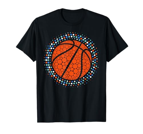 Happy Dot Day Basketball Polka Dot Art Student Jungen Kinder T-Shirt von Basketball Lovers Fans Happy Dot Day Boys Kids