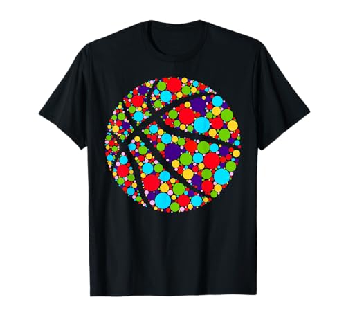 Happy Dot Day Basketball Polka Dot Art Student Jungen Kinder T-Shirt von Basketball Lovers Fans Happy Dot Day Boys Kids