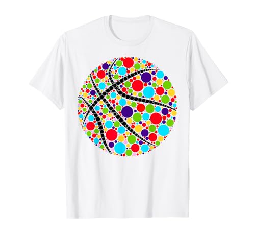 Happy Dot Day Basketball Polka Dot Art Student Jungen Kinder T-Shirt von Basketball Lovers Fans Happy Dot Day Boys Kids