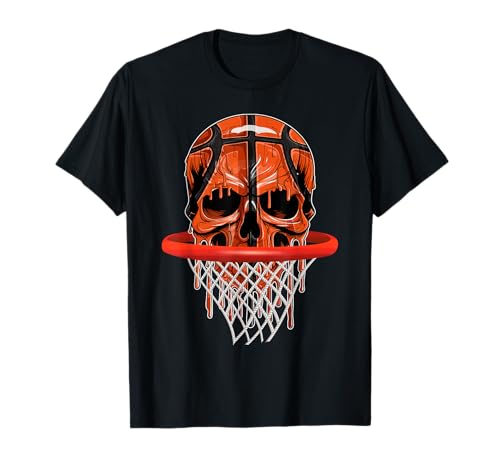 Basketball in Totenkopf-Form Happy Halloween Kostüm Tag Jungen T-Shirt von Basketball Lovers Happy Halloween Costume Day