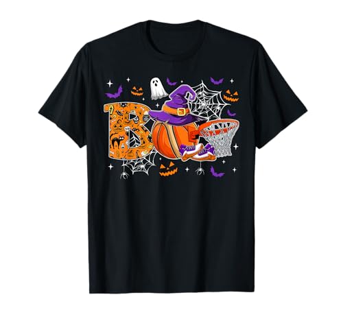 Süßer Boo Basketballspieler Happy Halloween Kostüm Day für Jungen T-Shirt von Basketball Lovers Happy Halloween Costume Day