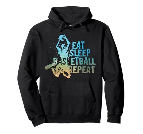 Eat Sleep Basketball Repeat Jungs Männer Basketballer Pullover Hoodie von Basketball Spieler Geschenkideen Designs