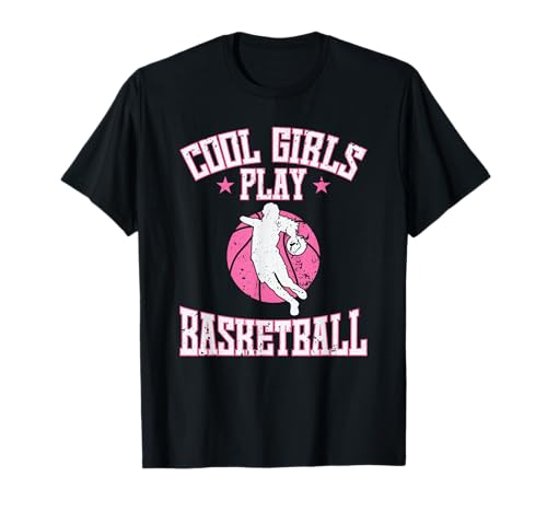 Mädchen Basketball "Coole Mädchen spielen Basketball" T-Shirt von Basketball Sports Basket Hall Field Dribbling Girl