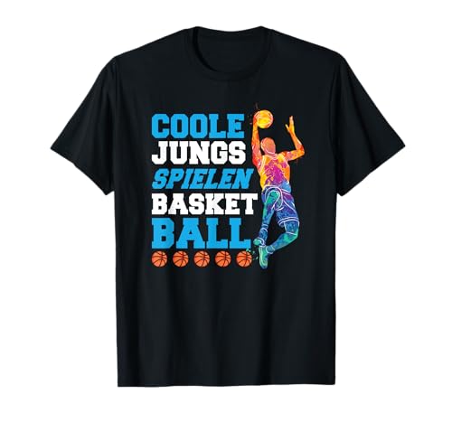 Basketball Spieler Grafik Coole Jungs Spielen Basketball T-Shirt von Basketballer Geschenke