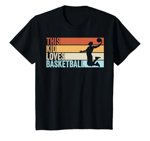 Kinder Grafik Lustiges Basketball Spieler This Kid Loves Basketball T-Shirt von Basketballer Geschenke