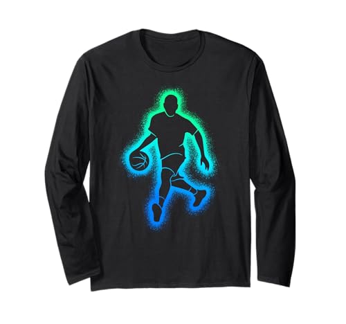 Basketballspieler Basketballer Jungen Basketball Kinder Langarmshirt Basketballspieler Basketballer Jungen Basketball Kinder Langarmshirt von Basketballspieler Basketballer Basketball Verein