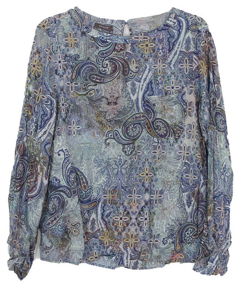 Basler Tunikashirt blaue Paisley sehr leicht, dünner Stoff, Paisleymuster von Basler