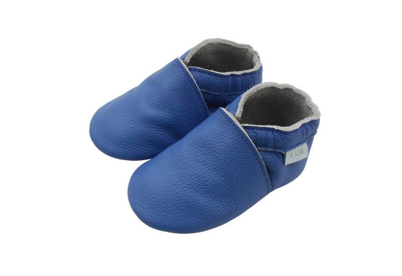 Basrakids Einfarbig Krabbelschuhe Lauflernschuhe Hausschuh Lederpuschen Hausschuh Rutschfest von Basrakids