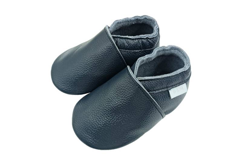 Basrakids Einfarbig Krabbelschuhe Lauflernschuhe Hausschuh Lederpuschen Hausschuh Rutschfest von Basrakids