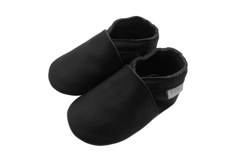 Basrakids Einfarbig Krabbelschuhe Lauflernschuhe Hausschuh Lederpuschen Hausschuh Rutschfest von Basrakids