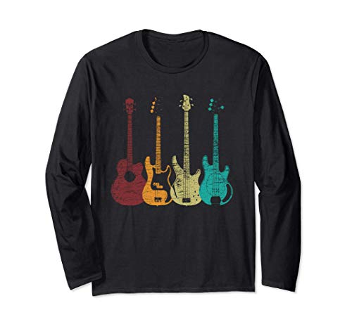 Bassist Shirt Herren Bassist Geschenk Musiker Bassisten Langarmshirt von Bass Shirt für Herren Damen & Bassist Geschenke