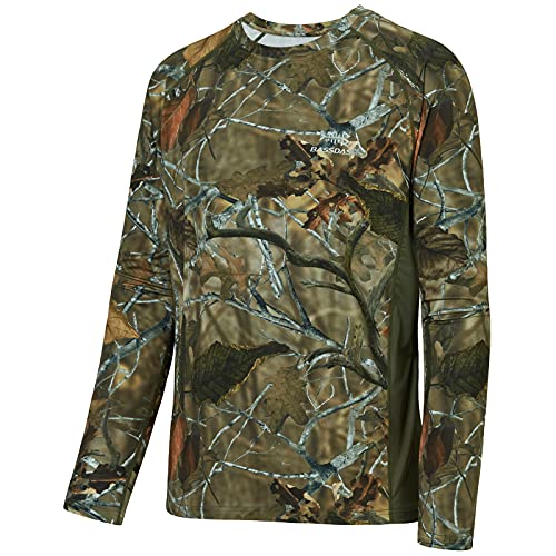 Bassdash Herren-Langarmshirt, Jagd, Camouflage, LSF 50+, FS13M, Herbstwald, XL von Bassdash