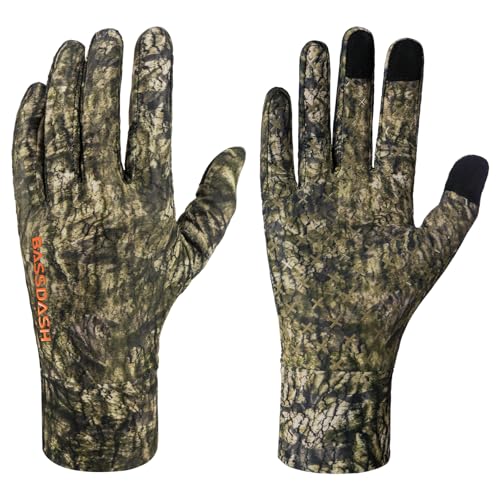 BASSDASH Herren Camo Jagdhandschuhe UPF 50+ Leichte Touchscreen-Handschuhe für warmes Wetter Angeln Wandern Outdoor-Aktivitäten BASSDASH Herren Camo Jagdhandschuhe UPF 50+ Leichte Touchscreen-Handschuhe für warmes Wetter Angeln Wandern Outdoor-Aktivitäten von Bassdash