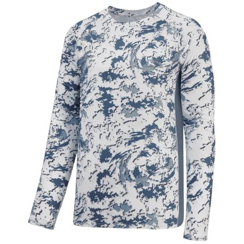 BASSDASH Herren-Langarmshirt, Jagd, Camouflage, LSF 50+, FS13M, Snow Camouflage, XX-Large von Bassdash