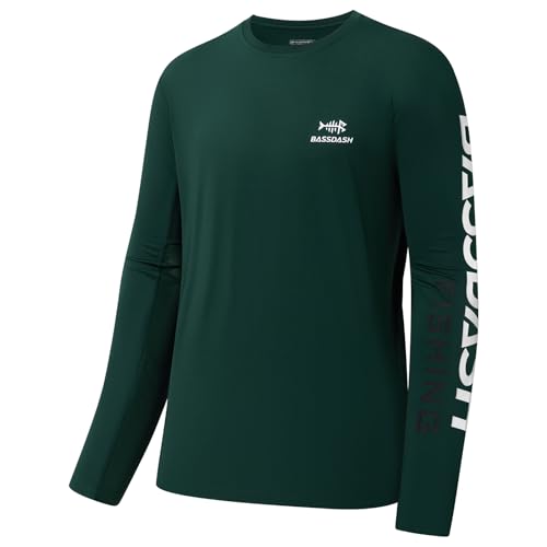Bassdash Angeln T-Shirt Fishing Langarm Wasser UPF 50+ Shirt Rashguard Angelbekleidung UV Sonnenschutz von Bassdash