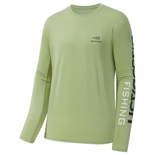 Bassdash Angeln T-Shirt Fishing Langarm Wasser UPF 50+ Shirt Rashguard Angelbekleidung UV Sonnenschutz von Bassdash