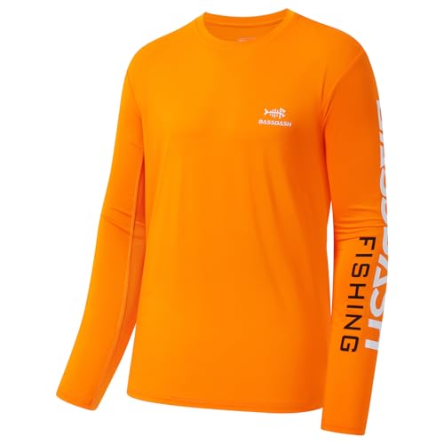 Bassdash Angeln T-Shirt Fishing Langarm Wasser UPF 50+ Shirt Rashguard Angelbekleidung UV Sonnenschutz von Bassdash