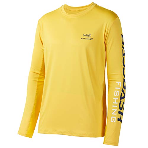 Bassdash Angeln T-Shirt Fishing Langarm Wasser UPF 50+ Shirt Rashguard Angelbekleidung UV Sonnenschutz von Bassdash