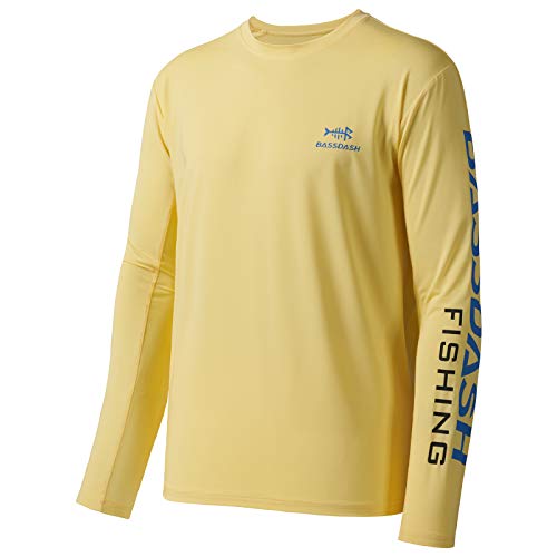 Bassdash Angeln T-Shirt Fishing Langarm Wasser UPF 50+ Shirt Rashguard Angelbekleidung UV Sonnenschutz von Bassdash