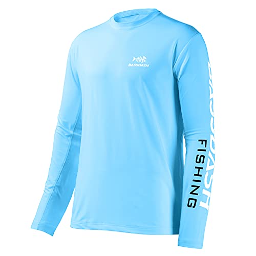 Bassdash Angeln T-Shirt Fishing Langarm Wasser UPF 50+ Shirt Rashguard Angelbekleidung UV Sonnenschutz von Bassdash