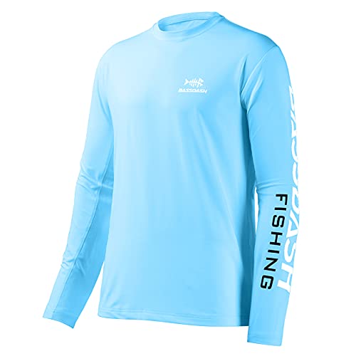 Bassdash Angeln T-Shirt Fishing Langarm Wasser UPF 50+ Shirt Rashguard Angelbekleidung UV Sonnenschutz von Bassdash