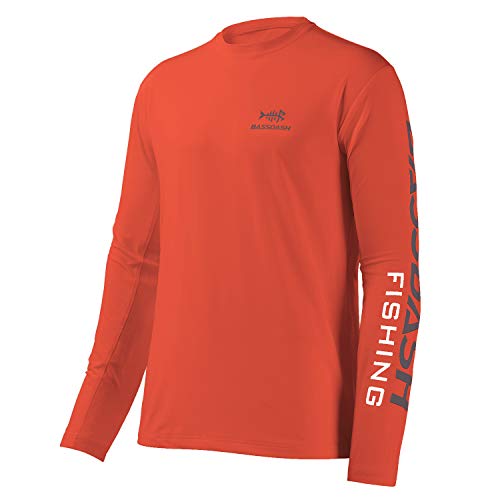 Bassdash Angeln T-Shirt Fishing Langarm Wasser UPF 50+ Shirt Rashguard Angelbekleidung UV Sonnenschutz von Bassdash