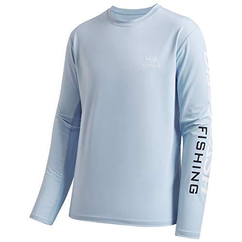 Bassdash Angeln T-Shirt Fishing Langarm Wasser UPF 50+ Shirt Rashguard Angelbekleidung UV Sonnenschutz von Bassdash