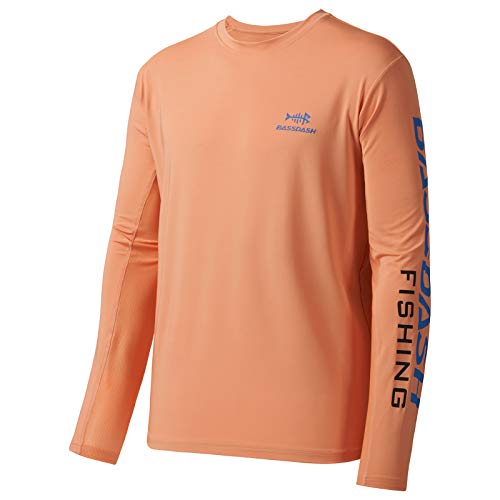 Bassdash Angeln T-Shirt Fishing Langarm Wasser UPF 50+ Shirt Rashguard Angelbekleidung UV Sonnenschutz von Bassdash