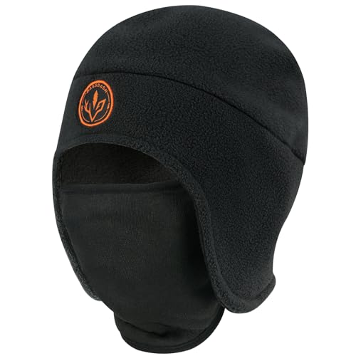 Bassdash Beanie Mütze Wintermütze 2-in-1 Mütze aus Weichem Fleece mit Skimasken Ohrenklappe Angel und Jagd Mütze für Herren und Damen bei Kaltem Wetter von Bassdash
