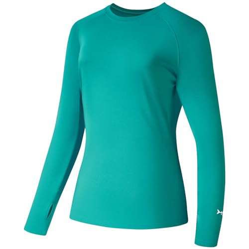 Bassdash Damen Rash Guard UPF 50+ UV Sonnenschutz T-Shirt Langarm Angeln Wandern Performance Shirts von Bassdash