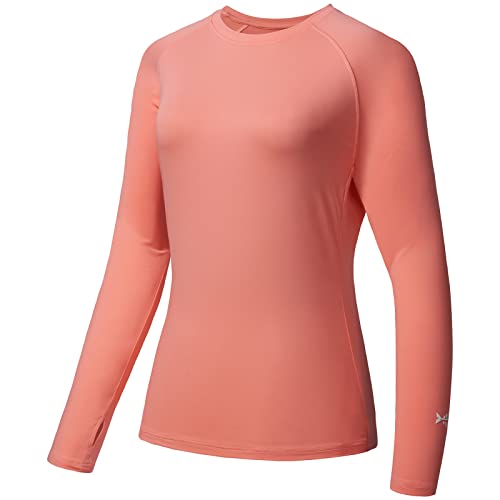 Bassdash Damen Rash Guard UPF 50+ UV Sonnenschutz T-Shirt Langarm Angeln Wandern Performance Shirts von Bassdash